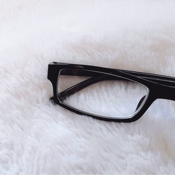 Vivian Black Rectangular Classic Reader Glasses - Picture 2 of 9